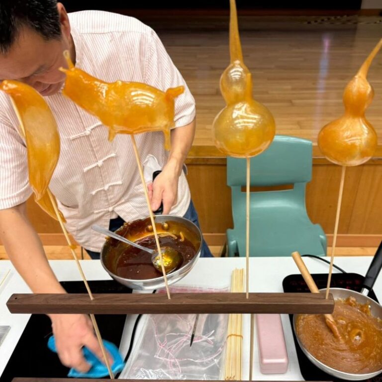 吹糖攤位