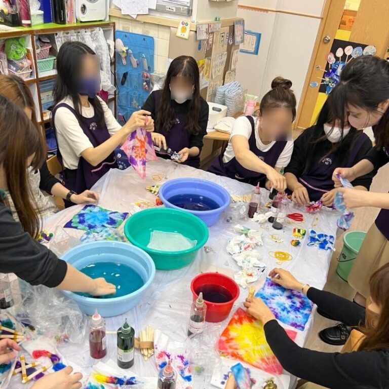新界婦孺福利會粉嶺幼兒學校 扎染工作坊